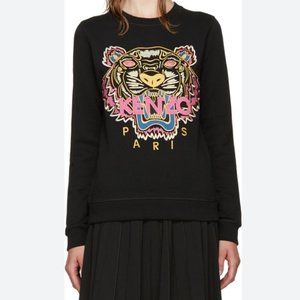 Rare Kenzo Tiger Head Sweatshirt Pink And Black Size Small